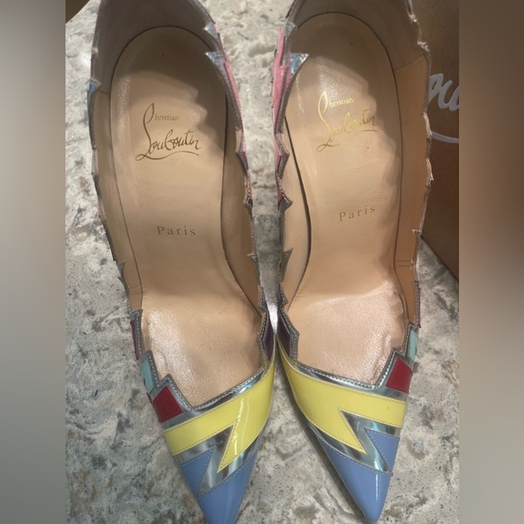 Christian Louboutin Explotek 100 Patent Specchio Heels - Picture 4 of 14